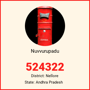 Nuvvurupadu pin code, district Nellore in Andhra Pradesh