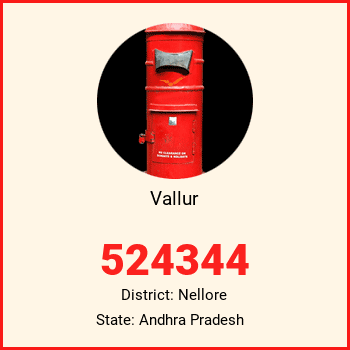 Vallur pin code, district Nellore in Andhra Pradesh
