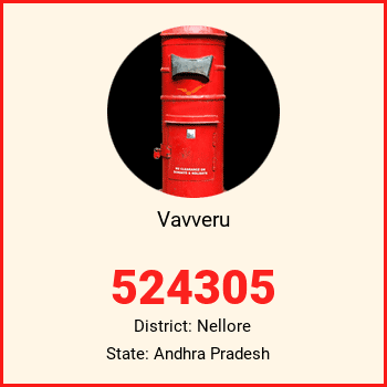 Vavveru pin code, district Nellore in Andhra Pradesh