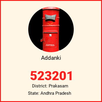 Addanki pin code, district Prakasam in Andhra Pradesh