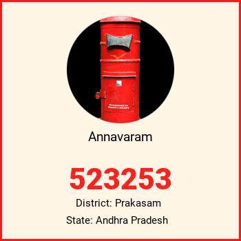 Annavaram pin code, district Prakasam in Andhra Pradesh