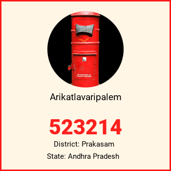 Arikatlavaripalem pin code, district Prakasam in Andhra Pradesh