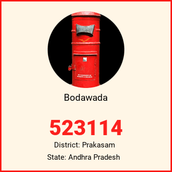 Bodawada pin code, district Prakasam in Andhra Pradesh