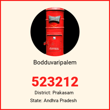 Bodduvaripalem pin code, district Prakasam in Andhra Pradesh