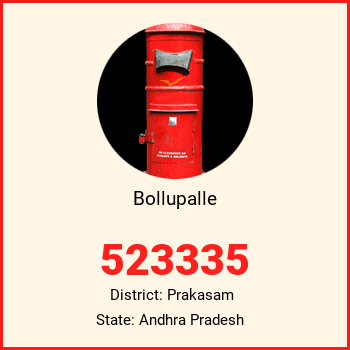 Bollupalle pin code, district Prakasam in Andhra Pradesh