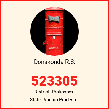 Donakonda R.S. pin code, district Prakasam in Andhra Pradesh