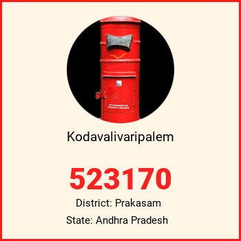 Kodavalivaripalem pin code, district Prakasam in Andhra Pradesh