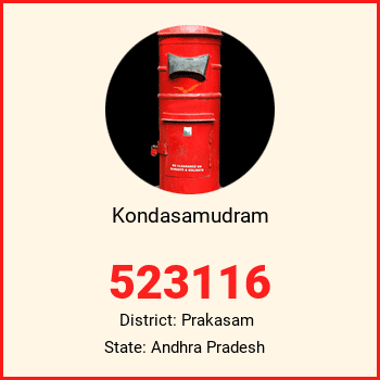 Kondasamudram pin code, district Prakasam in Andhra Pradesh