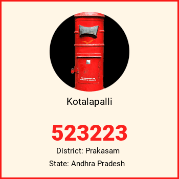 Kotalapalli pin code, district Prakasam in Andhra Pradesh