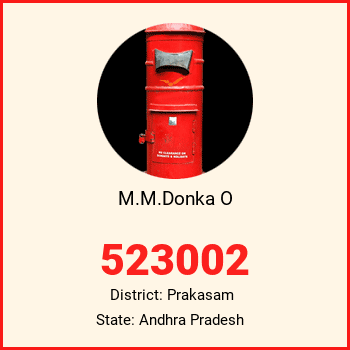 M.M.Donka O pin code, district Prakasam in Andhra Pradesh