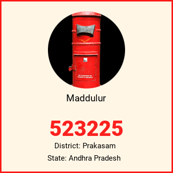 Maddulur pin code, district Prakasam in Andhra Pradesh