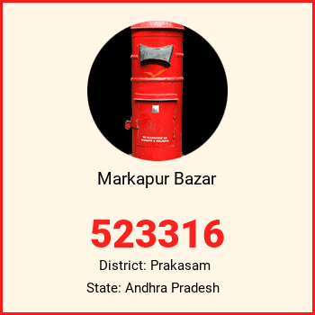 Markapur Bazar pin code, district Prakasam in Andhra Pradesh