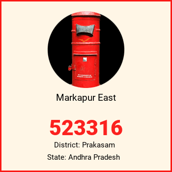 Markapur East pin code, district Prakasam in Andhra Pradesh