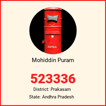 Mohiddin Puram pin code, district Prakasam in Andhra Pradesh