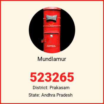 Mundlamur pin code, district Prakasam in Andhra Pradesh