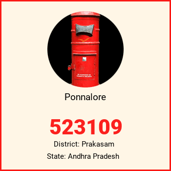 Ponnalore pin code, district Prakasam in Andhra Pradesh