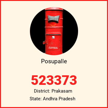 Posupalle pin code, district Prakasam in Andhra Pradesh