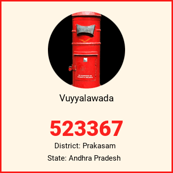 Vuyyalawada pin code, district Prakasam in Andhra Pradesh