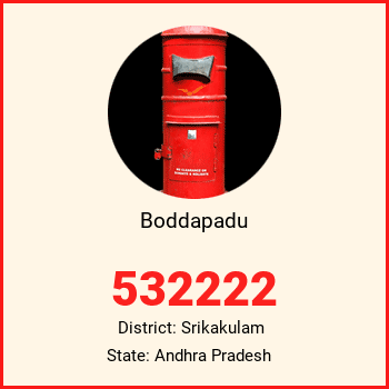 Boddapadu pin code, district Srikakulam in Andhra Pradesh