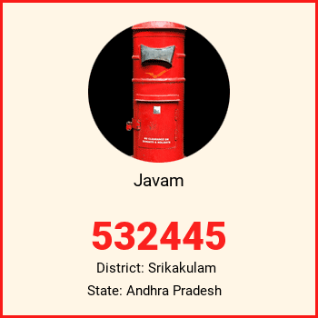 Javam pin code, district Srikakulam in Andhra Pradesh