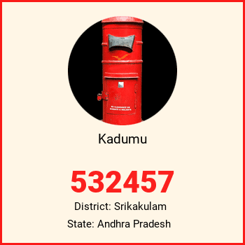 Kadumu pin code, district Srikakulam in Andhra Pradesh