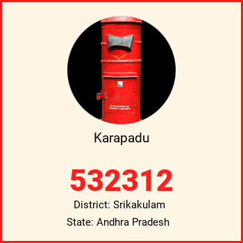 Karapadu pin code, district Srikakulam in Andhra Pradesh