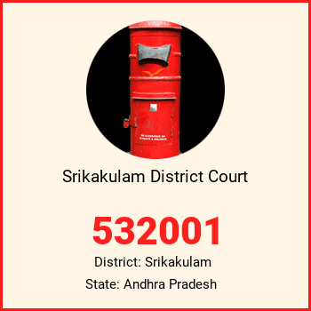 Srikakulam District Court pin code, district Srikakulam in Andhra Pradesh