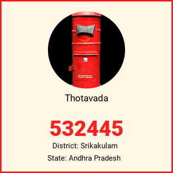 Thotavada pin code, district Srikakulam in Andhra Pradesh