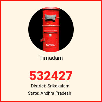 Timadam pin code, district Srikakulam in Andhra Pradesh