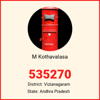 M Kothavalasa pin code, district Vizianagaram in Andhra Pradesh