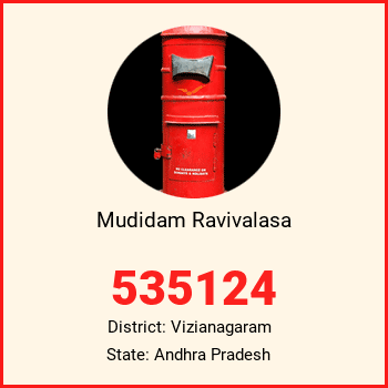 Mudidam Ravivalasa pin code, district Vizianagaram in Andhra Pradesh