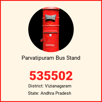 Parvatipuram Bus Stand pin code, district Vizianagaram in Andhra Pradesh