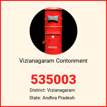 Vizianagaram Contonment pin code, district Vizianagaram in Andhra Pradesh