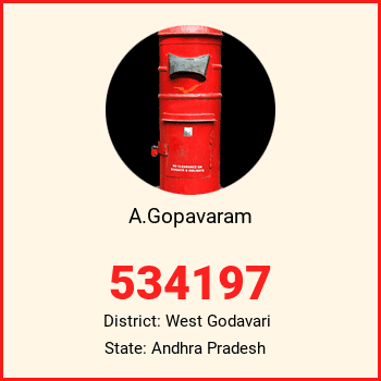 A.Gopavaram pin code, district West Godavari in Andhra Pradesh