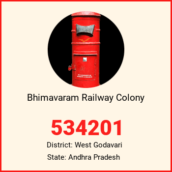 Bhimavaram Railway Colony pin code, district West Godavari in Andhra Pradesh