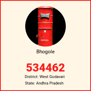 Bhogole pin code, district West Godavari in Andhra Pradesh