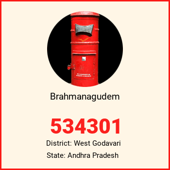 Brahmanagudem pin code, district West Godavari in Andhra Pradesh