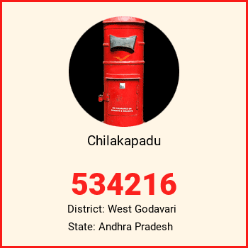 Chilakapadu pin code, district West Godavari in Andhra Pradesh
