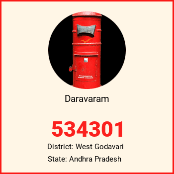Daravaram pin code, district West Godavari in Andhra Pradesh