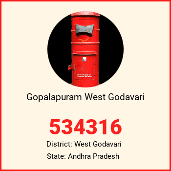 Gopalapuram West Godavari pin code, district West Godavari in Andhra Pradesh