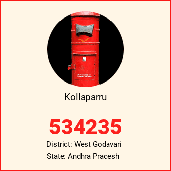 Kollaparru pin code, district West Godavari in Andhra Pradesh