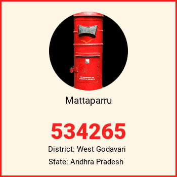 Mattaparru pin code, district West Godavari in Andhra Pradesh
