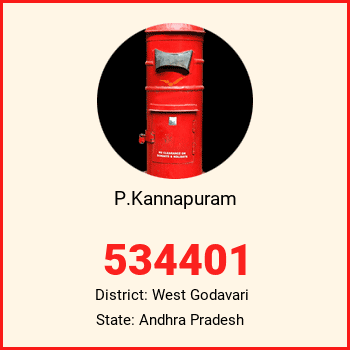 P.Kannapuram pin code, district West Godavari in Andhra Pradesh
