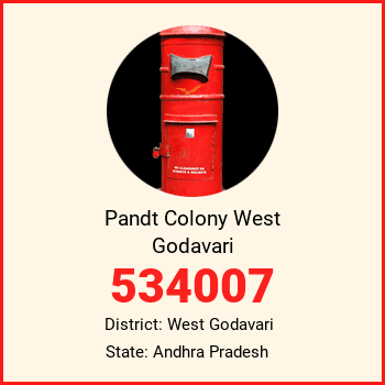 Pandt Colony West Godavari pin code, district West Godavari in Andhra Pradesh