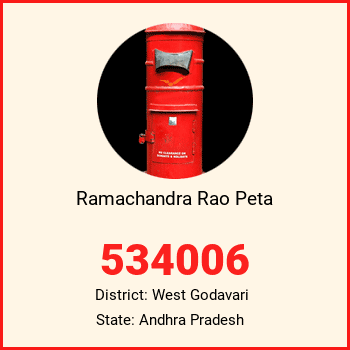 Ramachandra Rao Peta pin code, district West Godavari in Andhra Pradesh