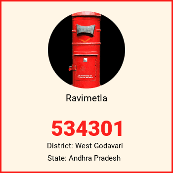 Ravimetla pin code, district West Godavari in Andhra Pradesh