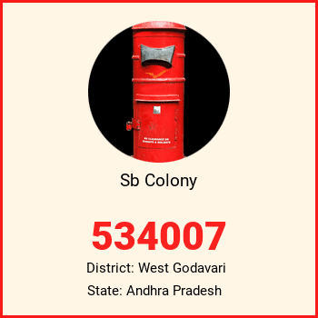 Sb Colony pin code, district West Godavari in Andhra Pradesh