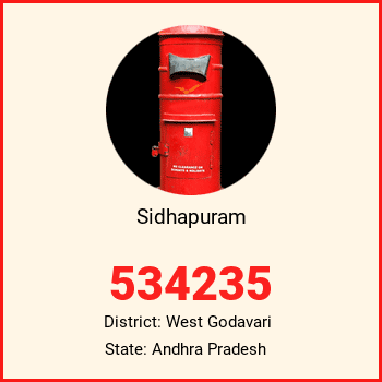 Sidhapuram pin code, district West Godavari in Andhra Pradesh
