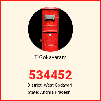 T.Gokavaram pin code, district West Godavari in Andhra Pradesh