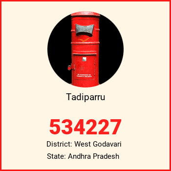 Tadiparru pin code, district West Godavari in Andhra Pradesh